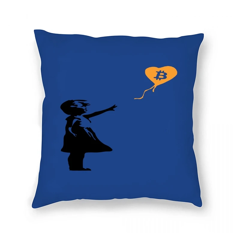 

Bitcoin Balloon Guys Banksy Loves Bitcoin Series Pillow Case For Casual Streetwear XS-3XL Big Size