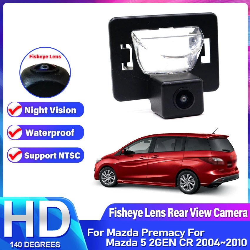 Камера заднего вида рыбий глаз для Mazda Premacy 5 2GEN CR 2004 ~ 2010 CCD HD камера ночного видения