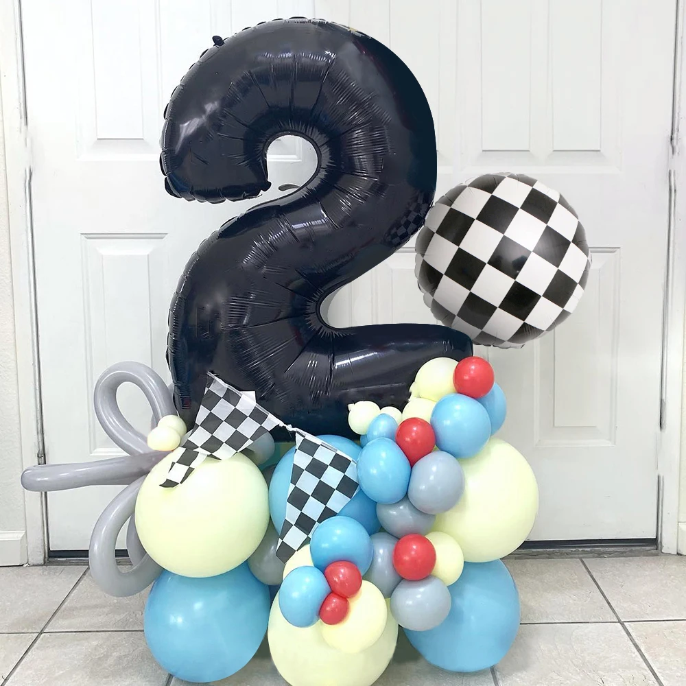 

58 шт./комплект, Детские воздушные шары в виде гоночной машины