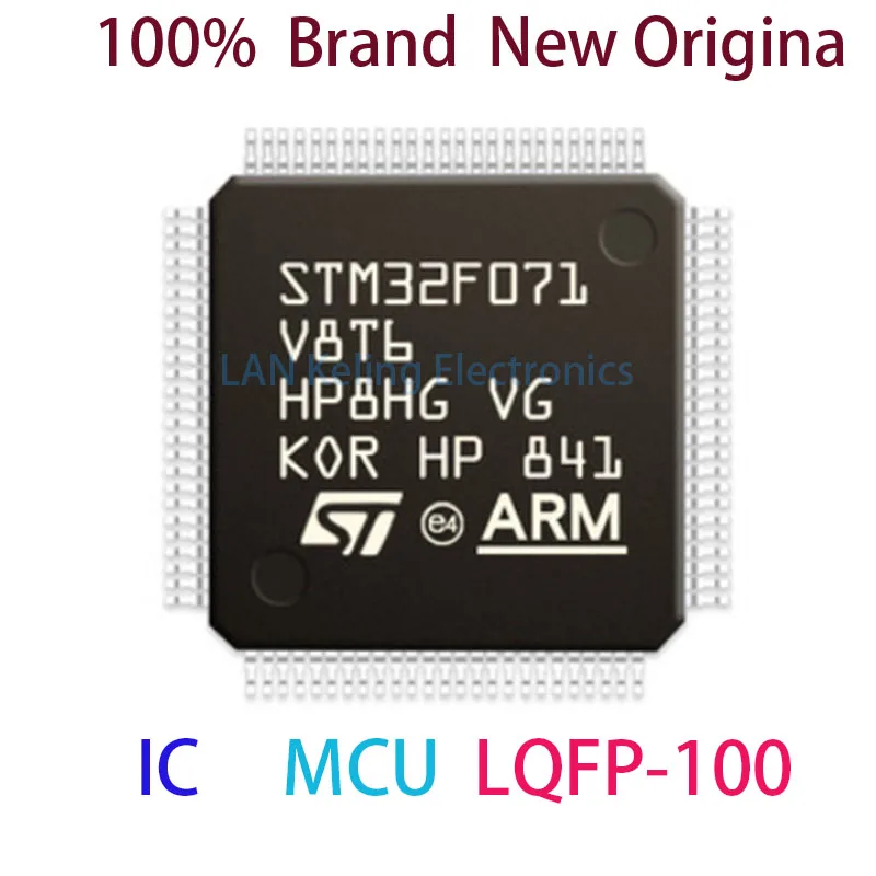 

STM32F071V8T6 100% Brand New Original STM STM32F STM32F071 STM32F071V8T MCU LQFP-100
