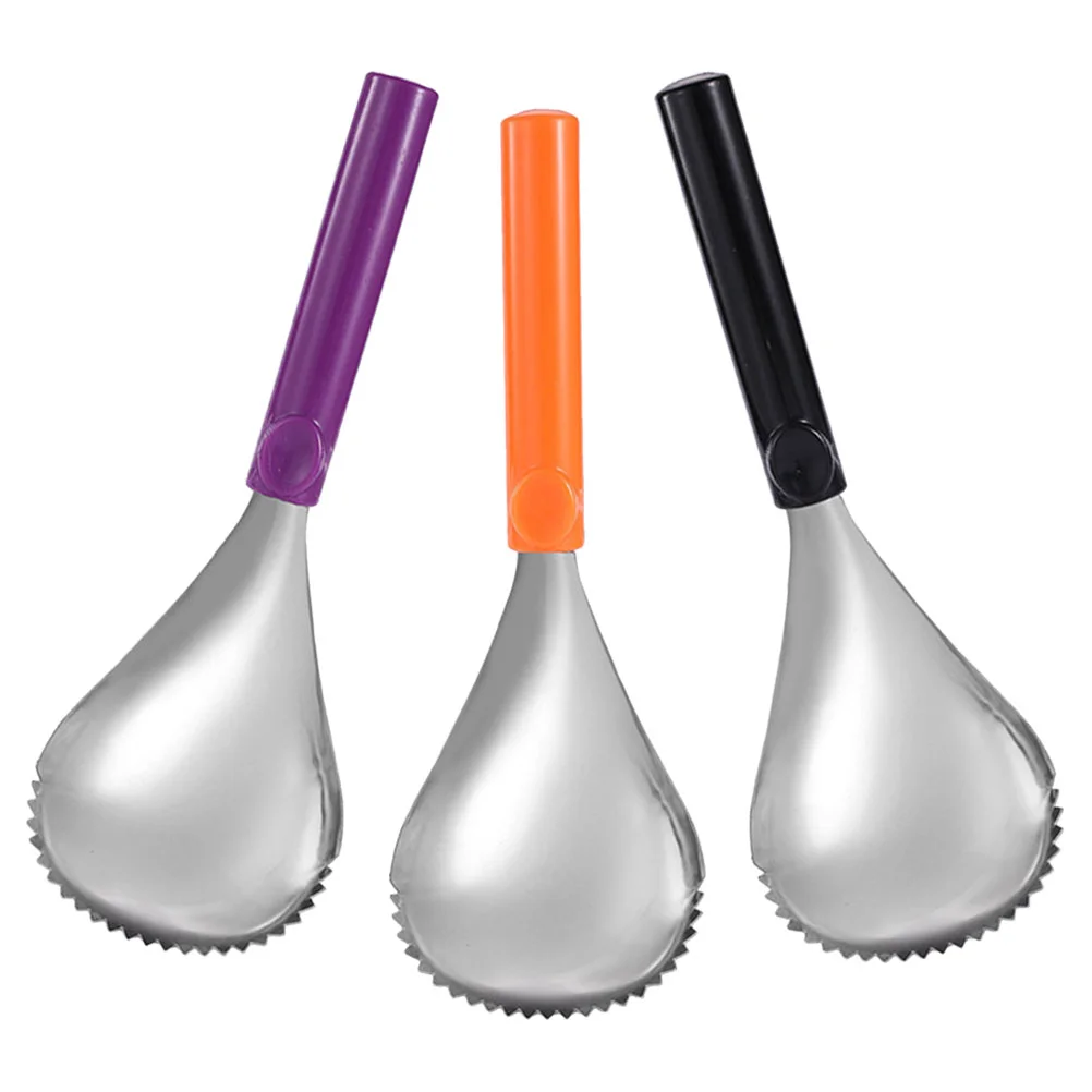 

3pcs Stainless Steel Pumpkin Scooper Manual Pumpkin Corer Scoop Pumpkin Pulp Separator