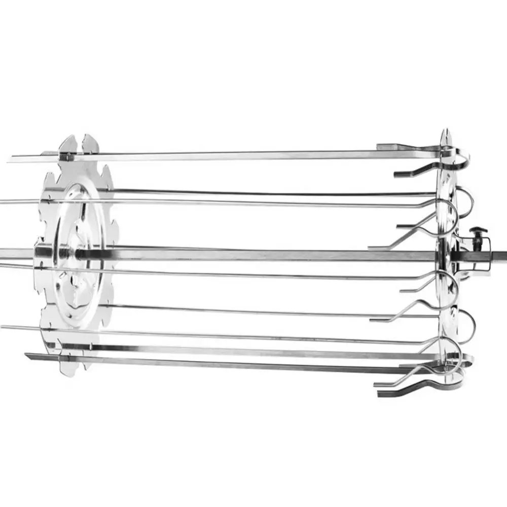 

BBQ Oven Barbecue Air Fryer Lamb Skewers Grill Accessories 304 Stainless Steel Rotating Grill Skewers Home Cooking Tool