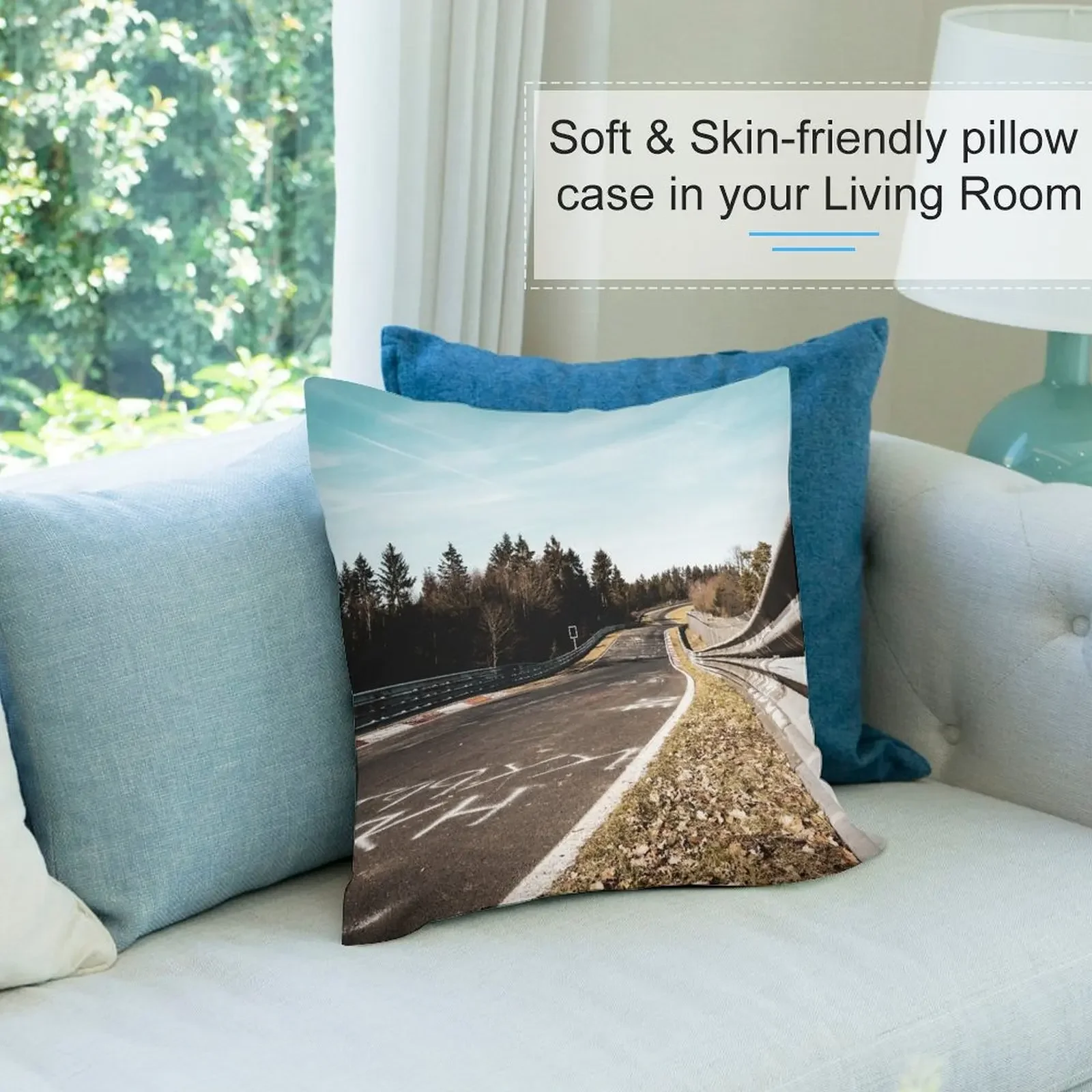 Nürburgring Nordschleife Декоративная подушка для дивана Подушки Эстетическая