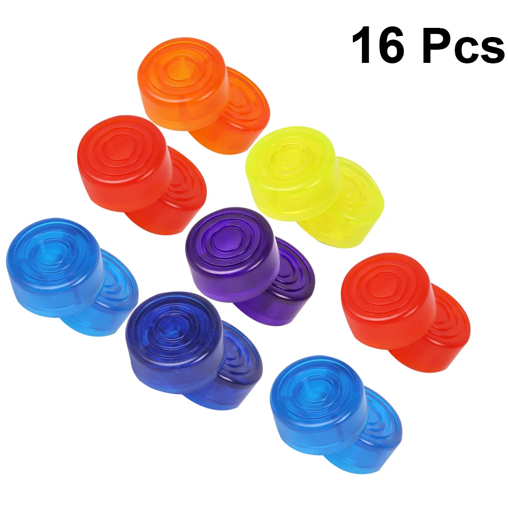 

16pcs Guitar Effect Footswitch Topper Foot Nail Pedal Topper Anti-Slip Colorful Protection for Guitar Pedal Effect Toppers