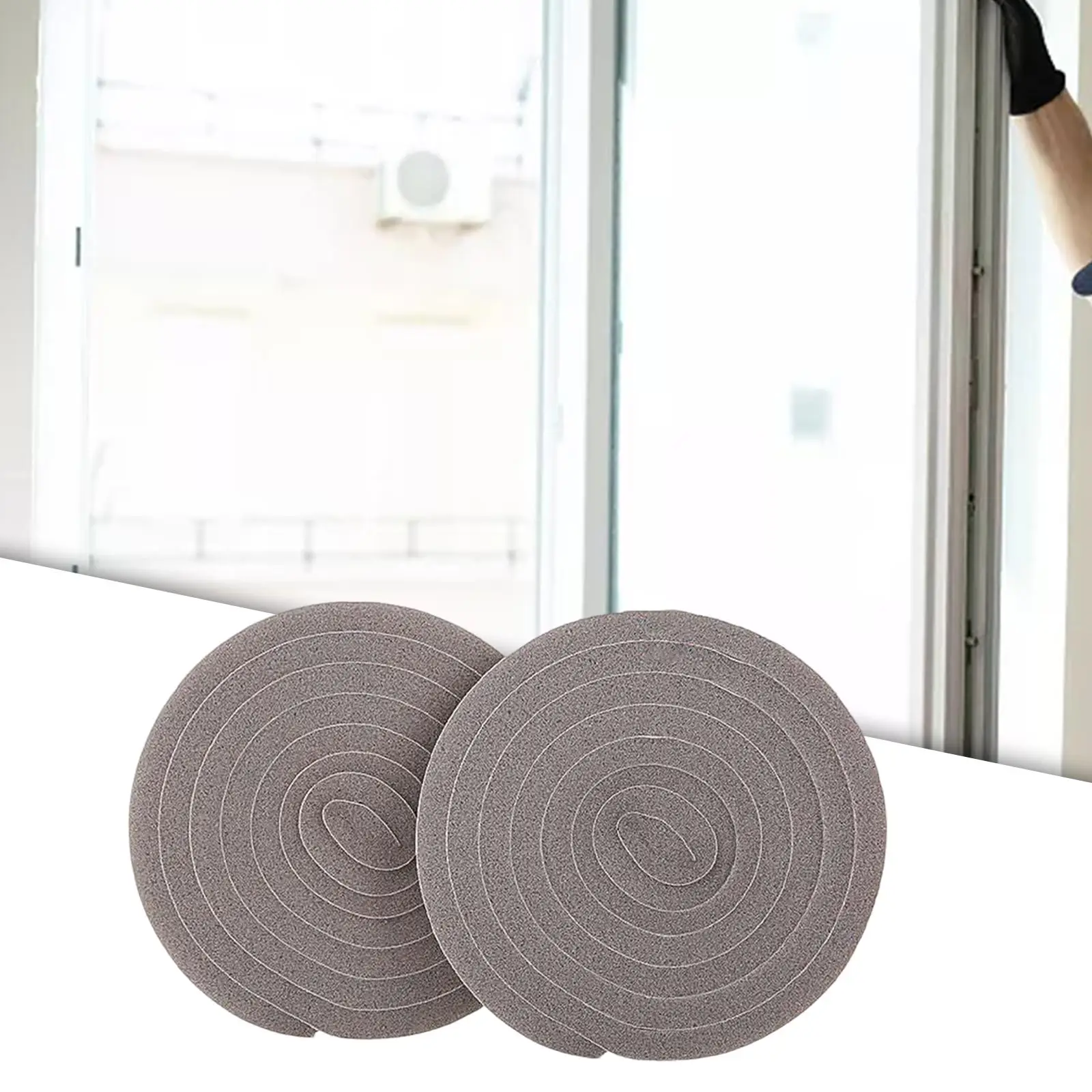 

2Pcs Window crack seal Strip Self Adhesive Foam Protector Thick for Door crack