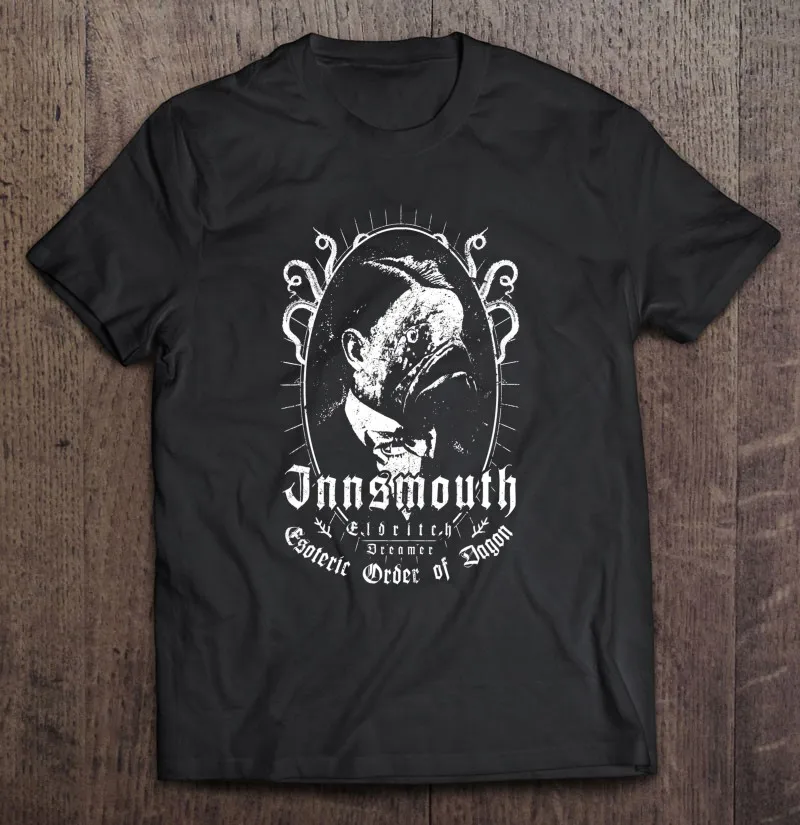 

Innsmмут эзотерический заказ Дагон Lovecraft Cthulhu мужские футболки унисекс Топы Рубашки спортивная одежда мужские футболки