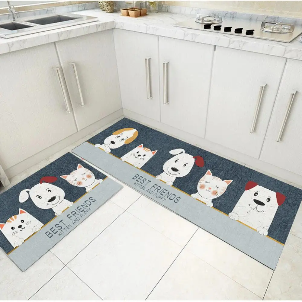 Кухонный коврик Vikama машинное производство 100% полиэстер противоскользящий