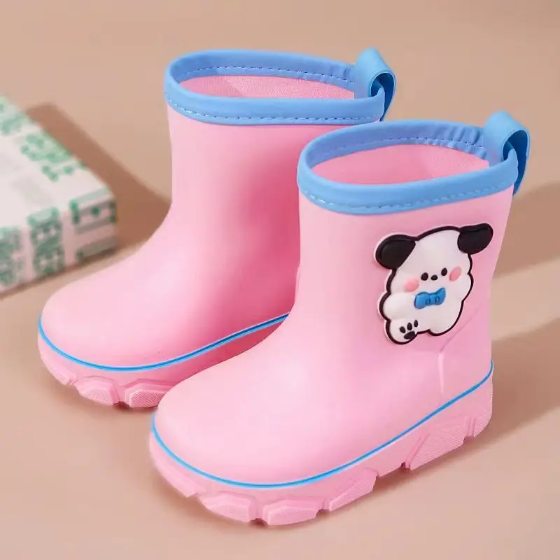 

Туфли детские с высоким верхом, повседневные непромокаемые, Нескользящие, х/б, мягкая подошва, для мальчиков и девочек