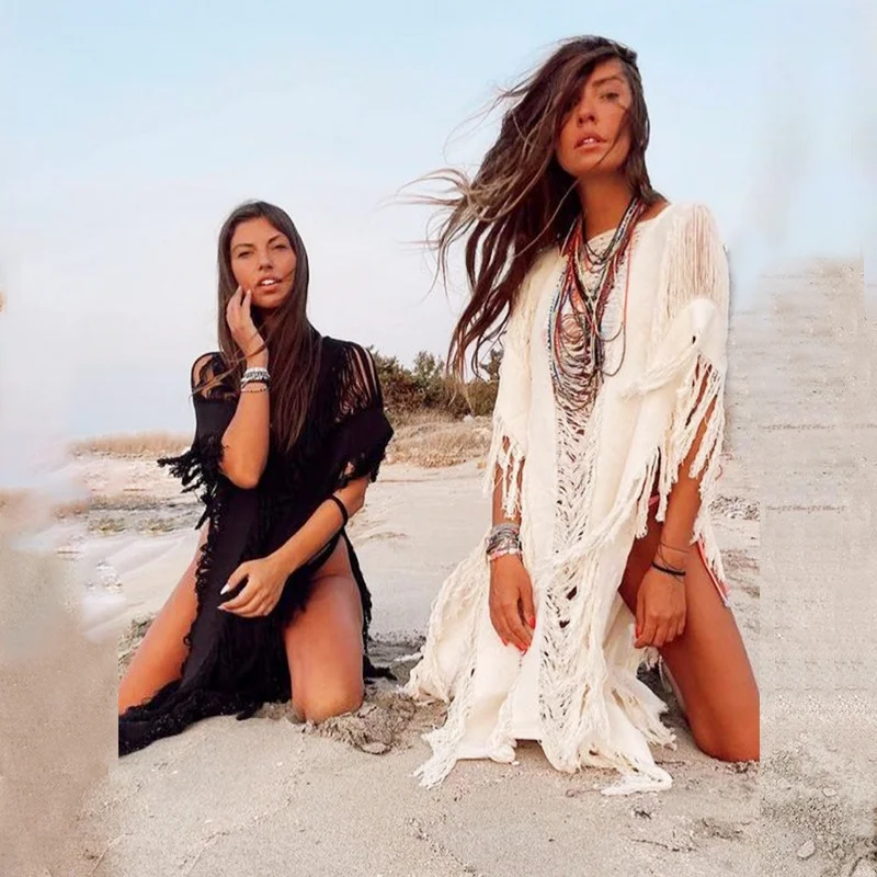 Рисунок 4 - Летняя вязаная Пляжная накидка-бикини