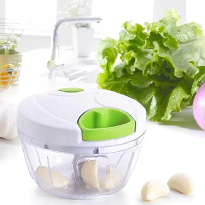 

HMT New Kitchen Pulling Manual Food Rope Processor Shredder Vegetable Meat Garlic Onion Chopper Slicer Household Hand Mincer