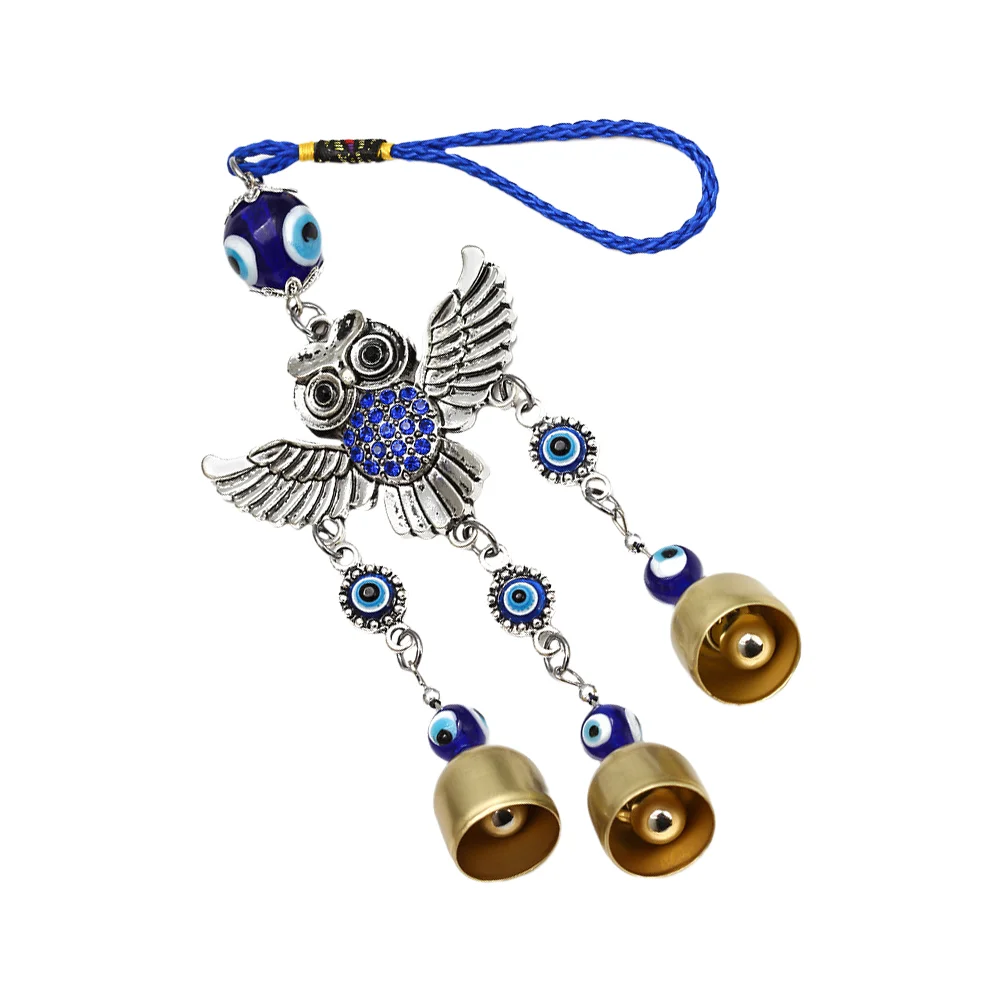 

Home Decorations Owl Pendant Decorative Blue Eye Ornament Delicate Creative Design Car Hanging Adorn Turkish