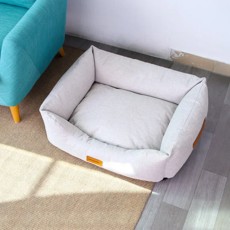 Постельное белье для домашних животных теплый льняной домик кошек маленьких