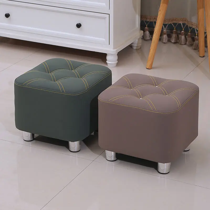 

Entry Luxury Home Solid Wood Chair Living Room Sofa Stool Coffee Desks and Chairs Footstool Shoe Changing Stool