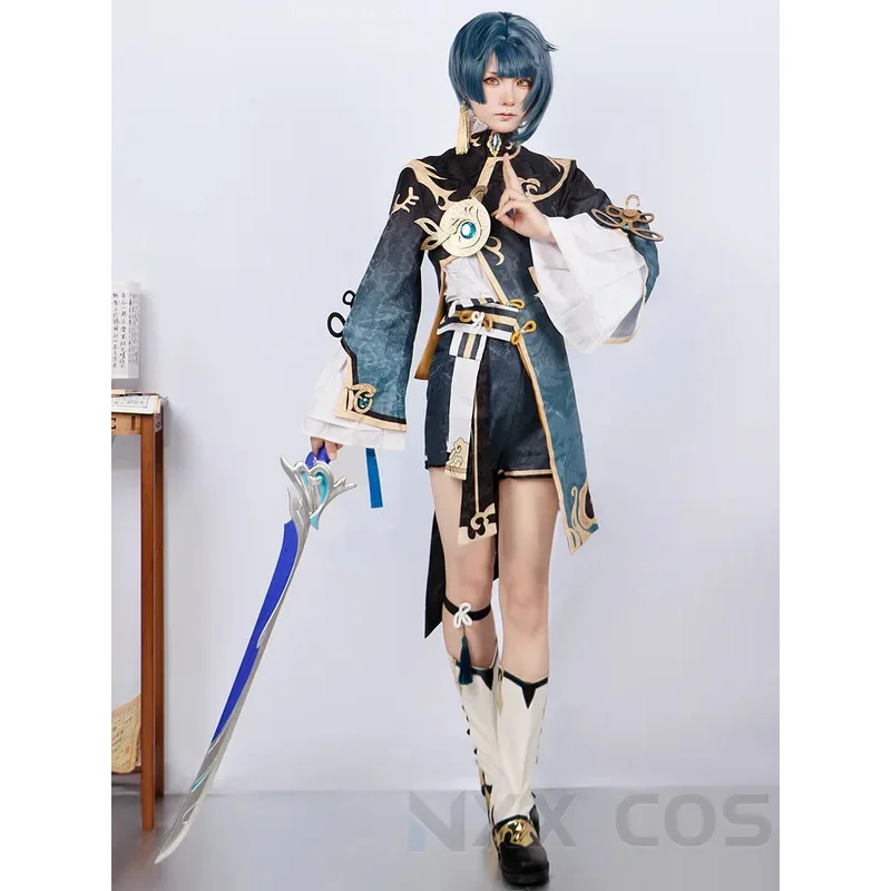 Платье для косплея Xingqiu костюм GenshinImpact одежда вечеринки ролевые игры комикс с