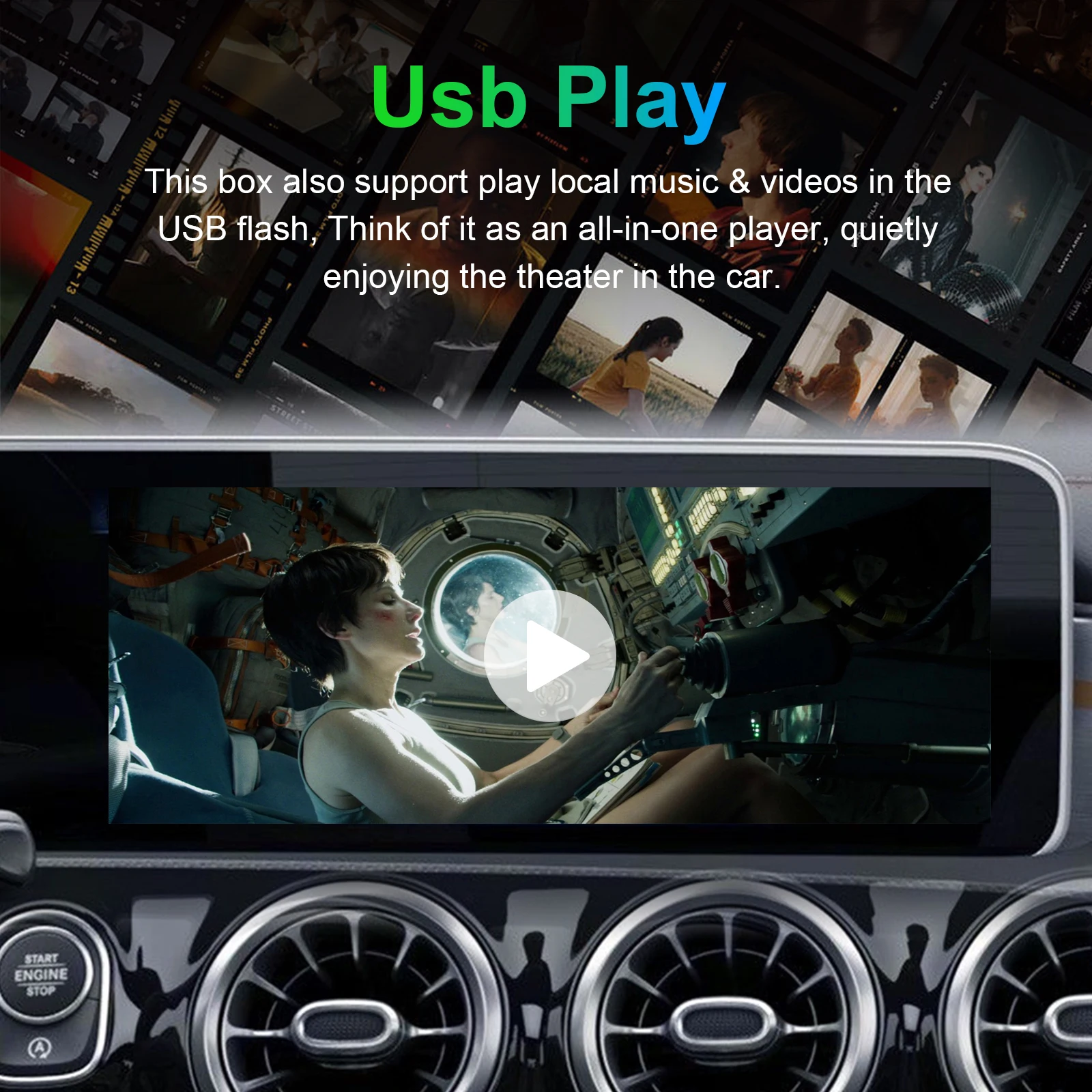 Комплект обновления экрана OEM декодер коробка CarPlay Android Auto Mirror Link для Benz A B C E GLA GLK GLS