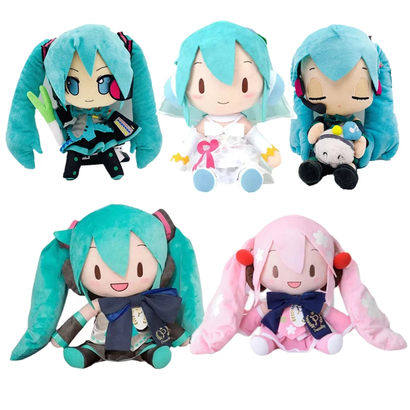 Японское аниме Hatsune Miku плюшевая марионетка детские игрушки девочка День Рождения