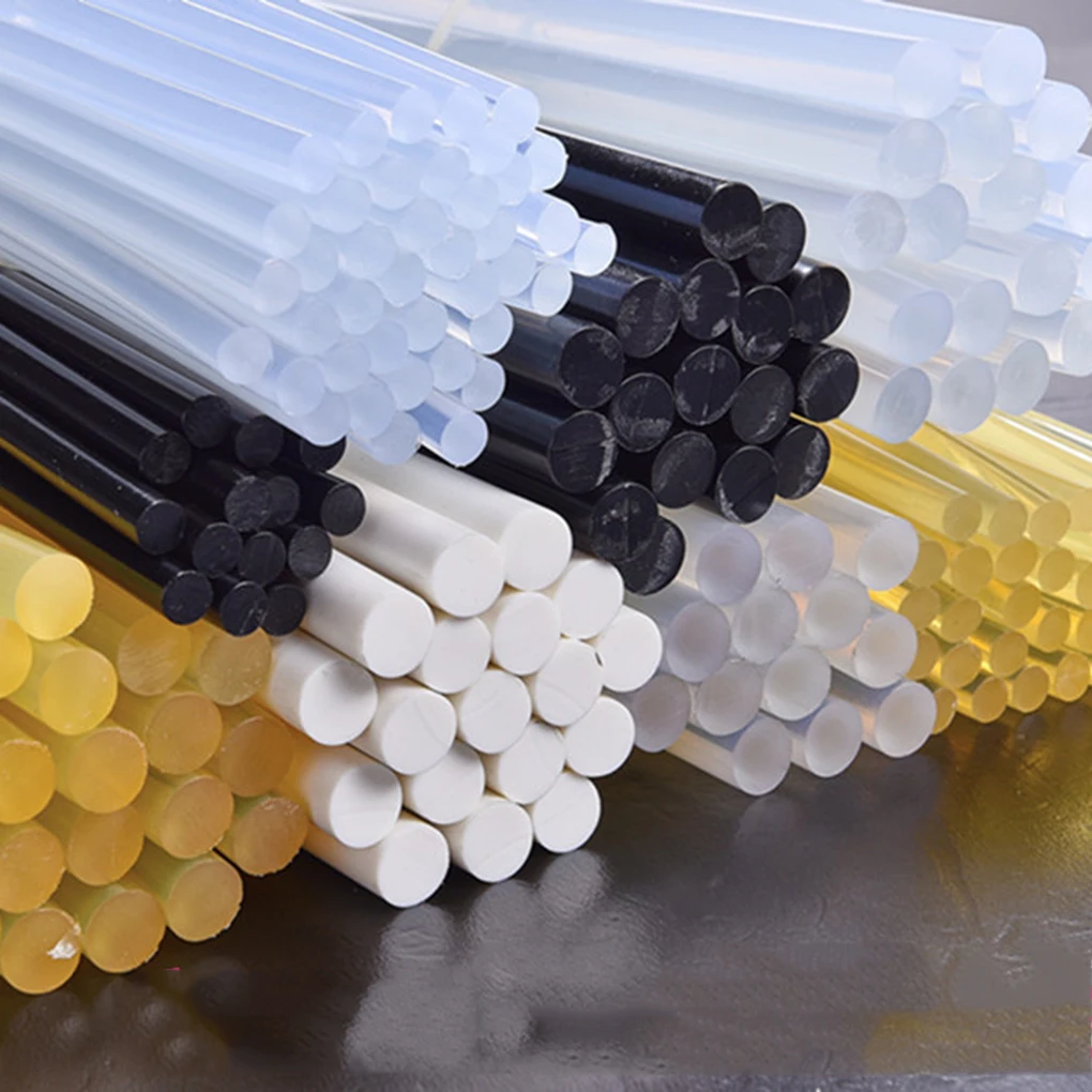 

10 шт., термостойкий клей-карандаш, белый, черный, желтый