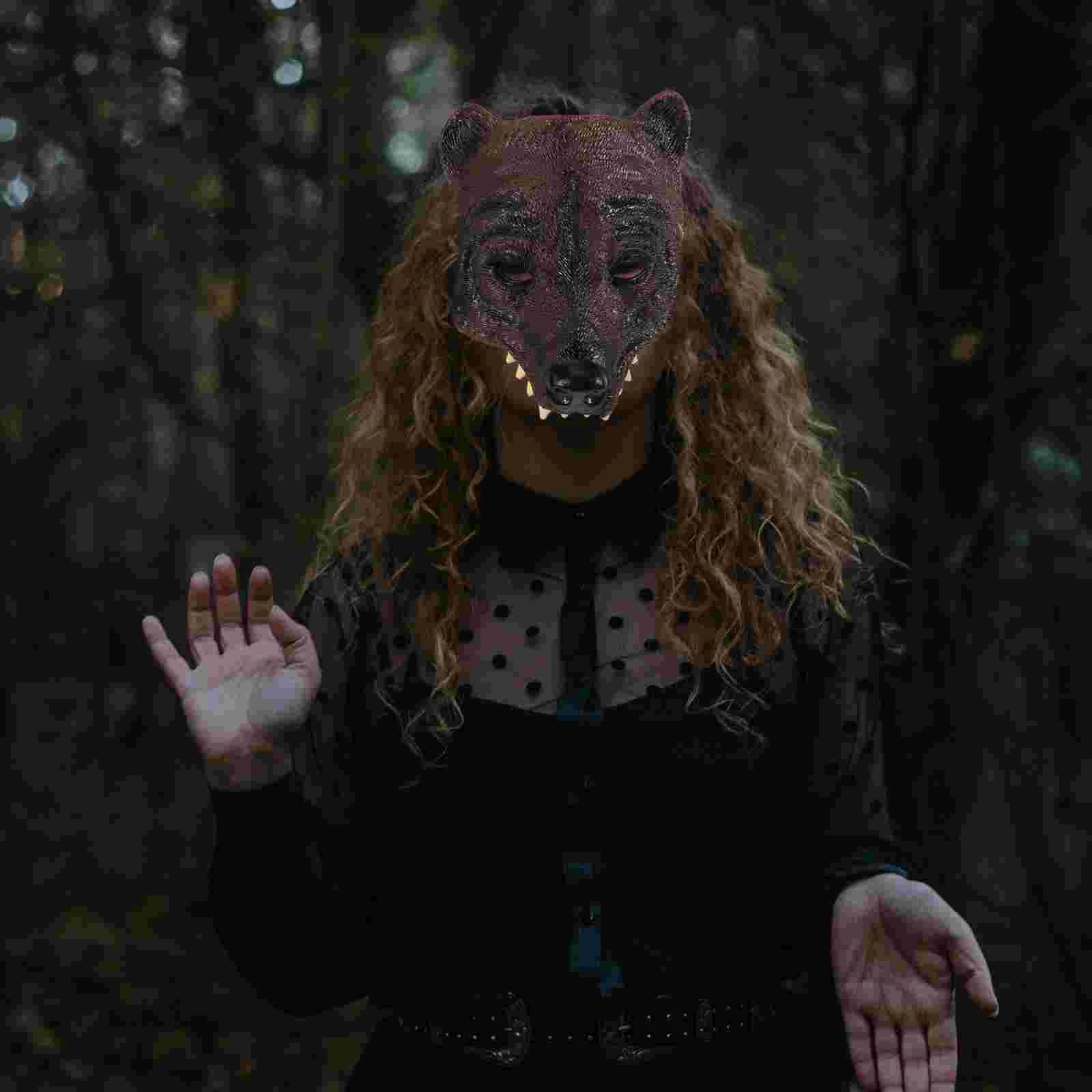 

Черная маска в виде медведя, украшения для лица для выпускного вечера, маски для маскарада оптом