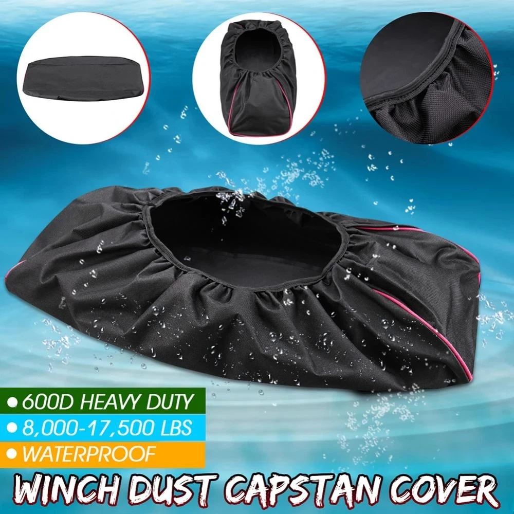 

Hot Sale Waterproof Winch Dust Capstan Protective Cover for 8000-17500lbs Car Trailer SUV