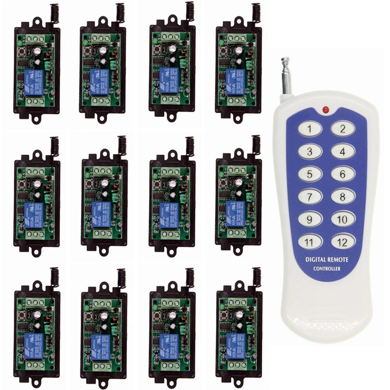 Умный беспроводной Радиочастотный переключатель DC 9V 12V 24V 1