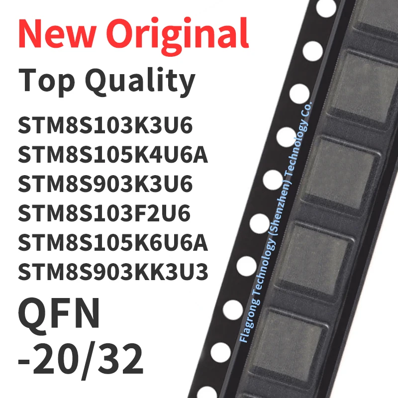 

1 шт. чип STM8S103K3U6 STM8S105K4U6A STM8S903K3U6 STM8S103F2U6 STM8S105K6U6A STM8S903K3U3 QFN20 32 IC новый оригинальный