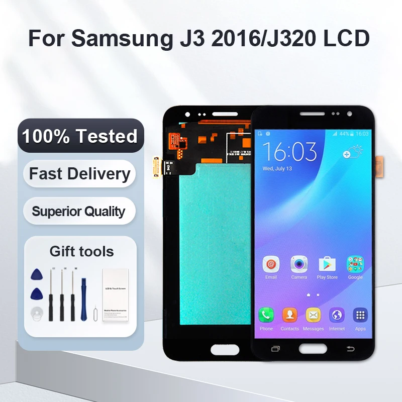 1 шт., сенсорный ЖК-экран 5,0 дюйма для Samsung Galaxy J3 2016, J320F, J320H, J320FN, J320M, J320Y