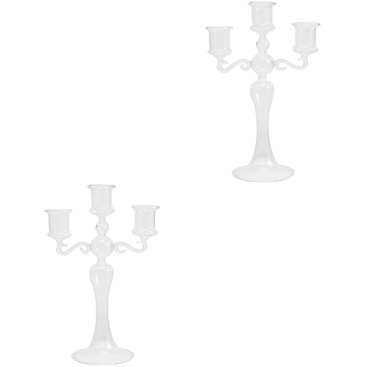 

Стеклянный подсвечник в романтическом французском стиле, 2 упаковки