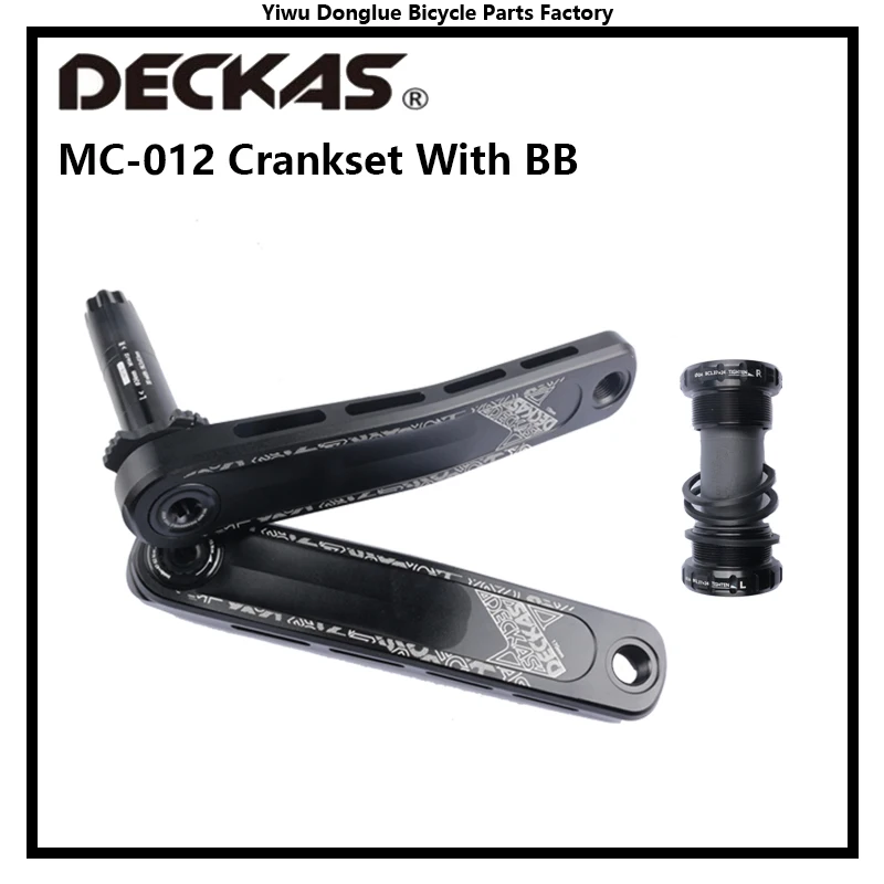 DECKAS MC-012 кривошипная система 165 мм/170 мм с BB резьбой для горного велосипеда