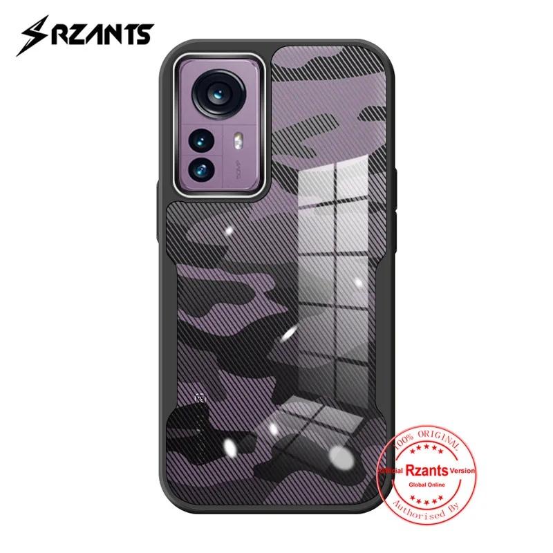 

Rzants Luxury Camouflage Case for Xiaomi 12 Pro Camera Lens Protective Cover Ultra Slim Thin Phone Fundas