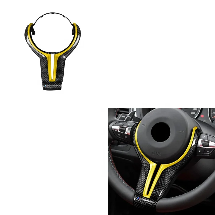 

Carbon Fiber Steering Wheel Replacement Cover Modification Car Accessories For BMW M Series F80 F82 F10 F12 M3 M4 M5 X6M