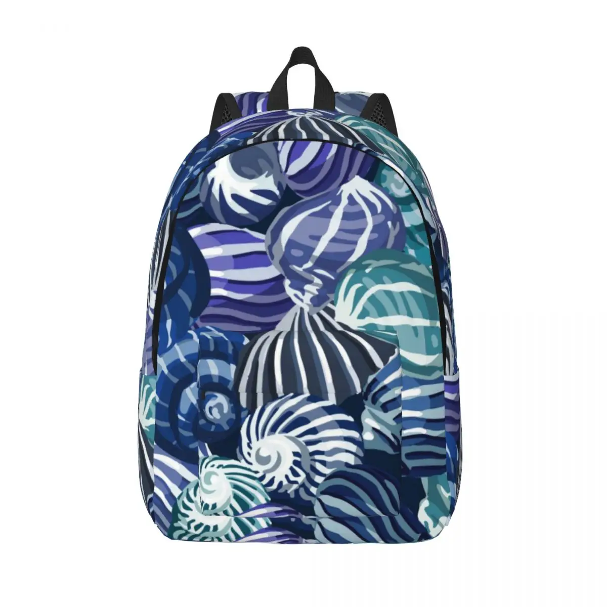 

Blue Green And Purple Conch Backpack Male School Student Backpack Female Large Capacity Laptop Backpack