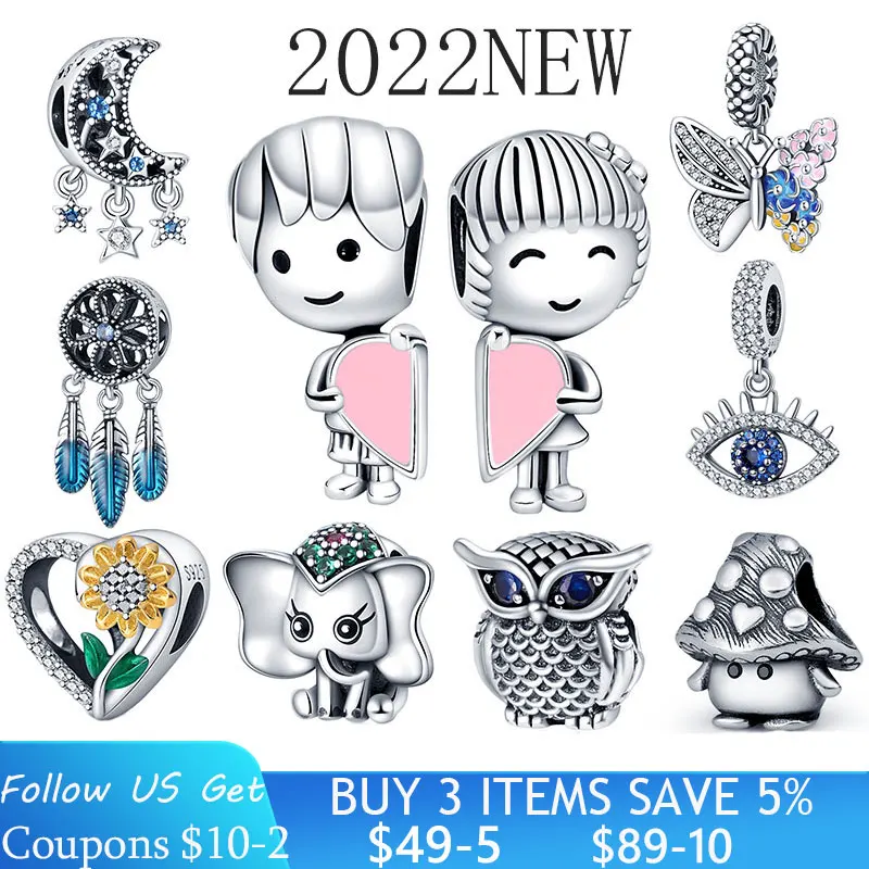 

2022 Best Selling Collection Punk Pendant Beads For Pandora Prata Delai 925 Charm Bracelet Necklace Ladies Girls DIY Jewelry