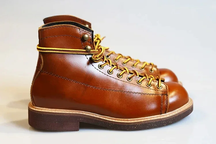 Мужские ботинки в стиле ретро британском мотоциклетные короткие мужские кожаные