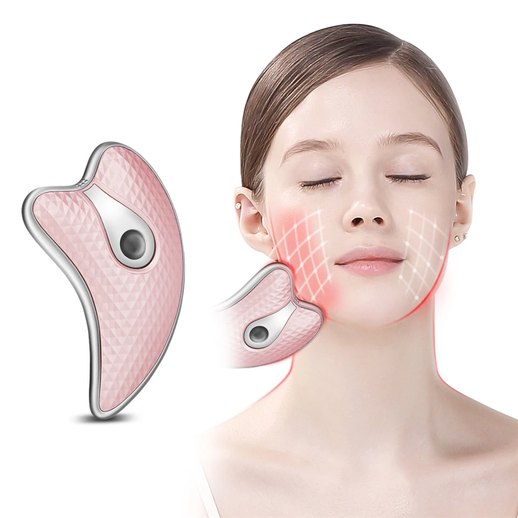 

Electric Facial Massager Facial Gua Sha Board Face Slimming Skin Tightening Wrinkle Removal Vibrating Scraping Massage Tool