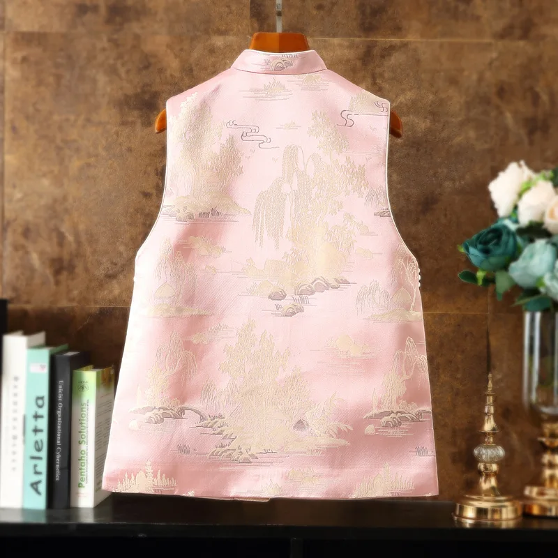 Весенний праздник новый год китайская одежда жилет