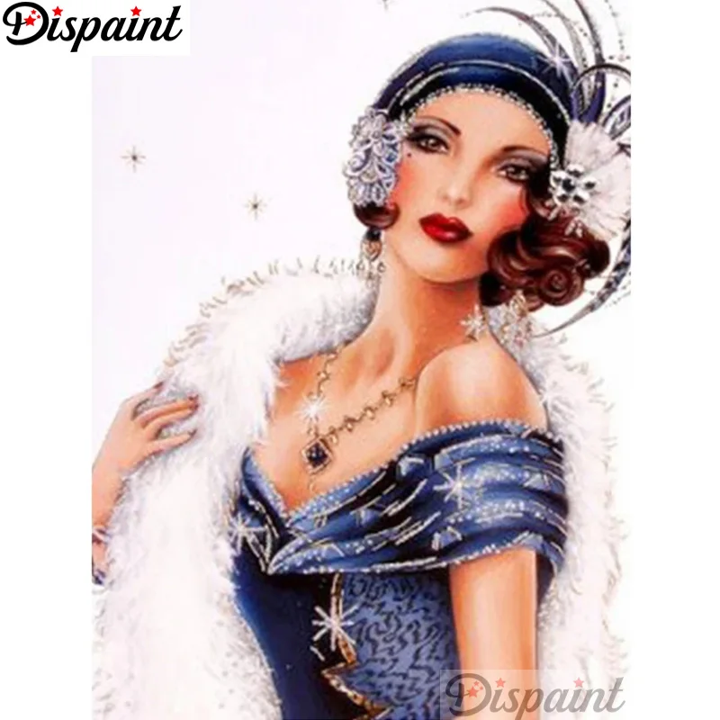 

Алмазная живопись Dispaint, «пейзаж, лунный дом», вышивка крестиком, фото на заказ, вышивка квадратными и круглыми стразами, украшение для дома