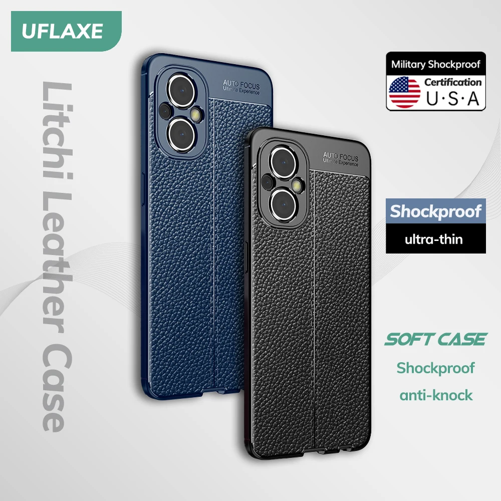 UFLAXE Original Shockproof Case for OnePlus Nord N10 5G N100 N20 N200 Soft Silicone Back Cover TPU Leather Casing
