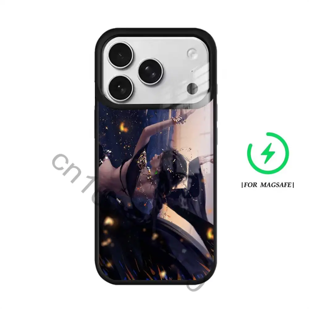 Фото Чехол W-wlop yan для iPhone 11, 12, 13, 14, 15, 16, 17, Pro, Max, Plus, Mini, SE4, E, магнитный, для беспроводной зарядки Magsafe №2
