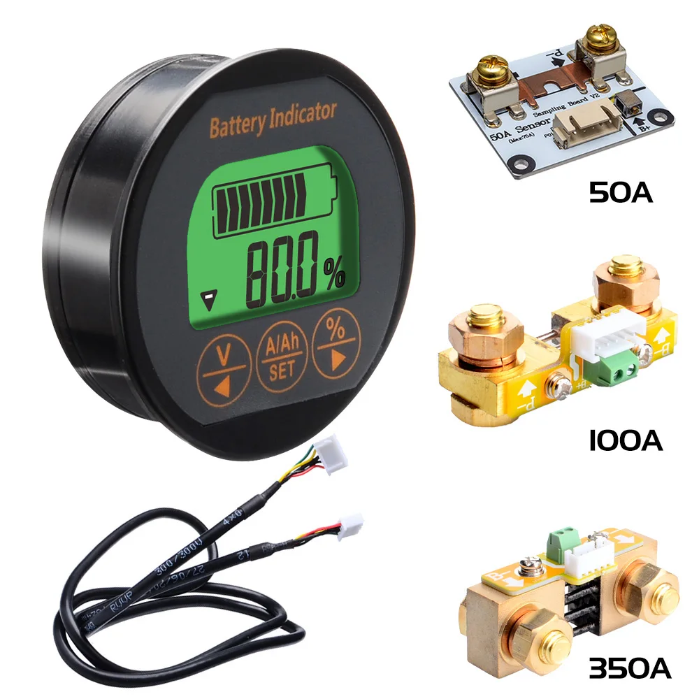 

DC8-80V 50A/100A/350A Высокоточный кулометр емкости батареи для Pb Li-Lon LiFePo NiMH Nicd Pe видов батарей s TR16