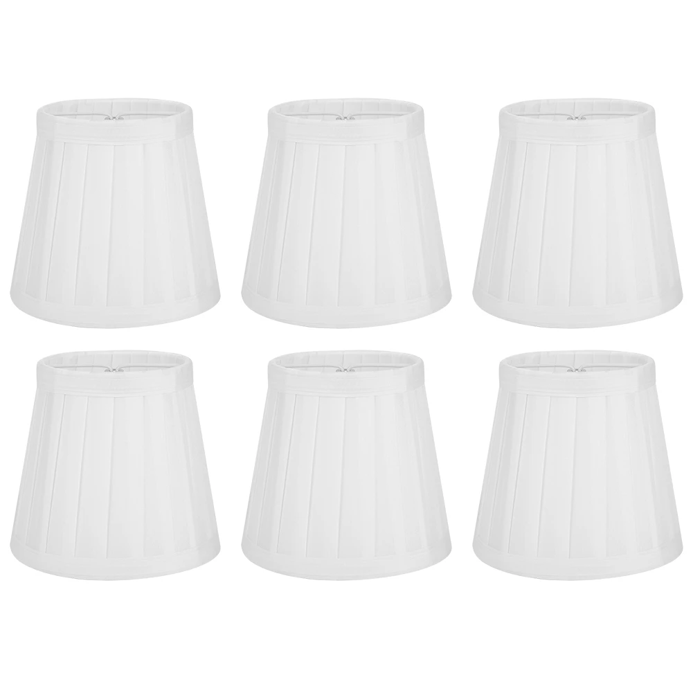

6Pcs Modern Fabric Desktop Lampshade Chandelier Wall Light Lamp Cover for Home Decoration lamp lamp lamp lamp