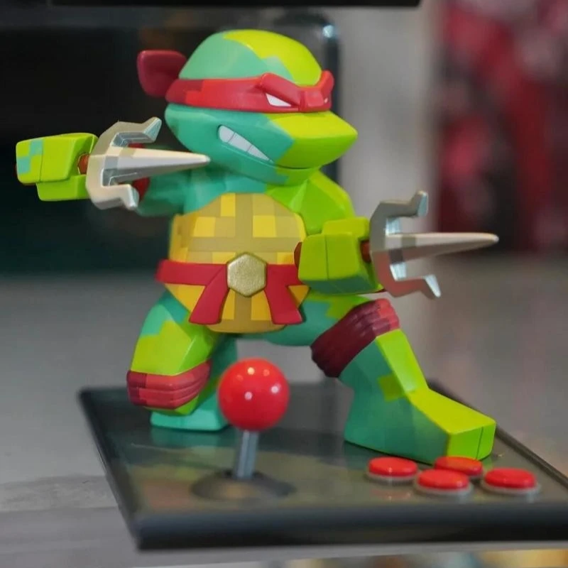 Фото Коллекционная аниме-фигурка Michelangelo Donatello Turtle серии около 4 в модной игрушке в глухой коробке, подходит для мальчиков, подарок №4