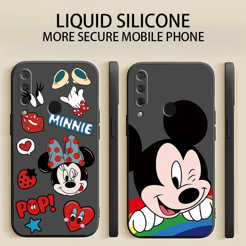 

Чехол для телефона с изображением Диснея Микки и Минни для HUAWEI P20, P30, P40 Lite Pro Plus, P20 Lite, 2019, P Smart 2020, 2019 дюйма, искусственная кожа, силиконовый чех...
