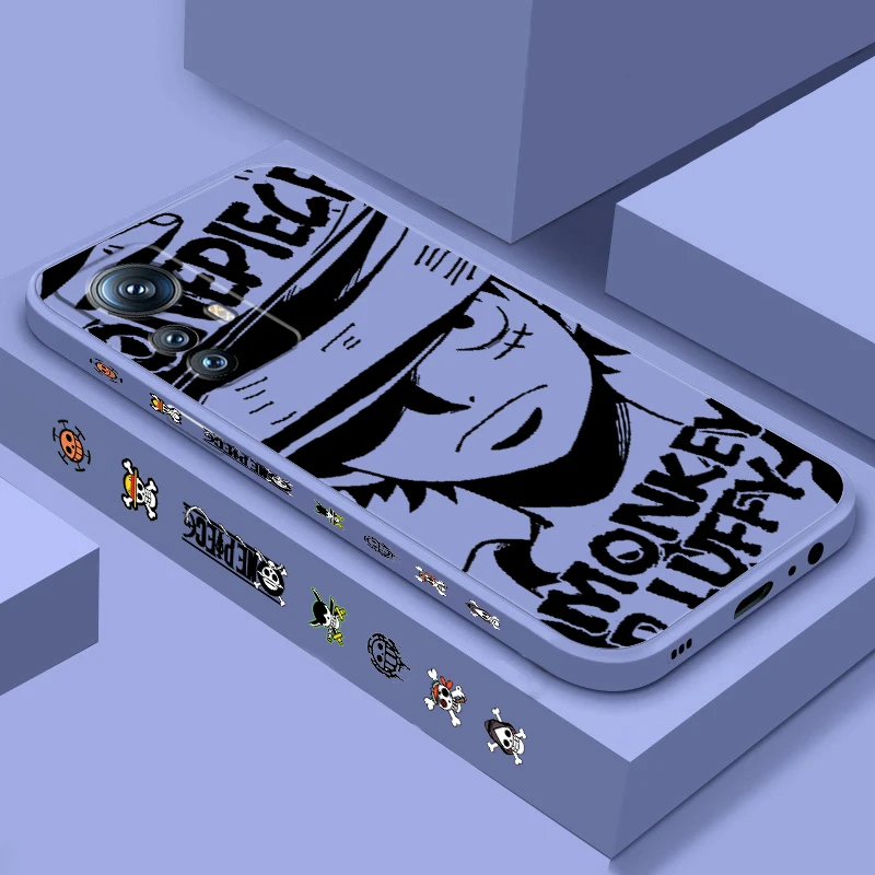 Японская Слитная жидкая левая веревка Luffy Art Для Xiaomi Mi 14 13T 13 12T 12 11T 11i 11 A3 10T 10 9 Pro Lite