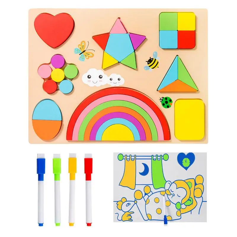 

Toddler Shape Sorter Shape Matching Game Montessori Learning STEM Toys For Fine Motor Skills Development Fun Puzzles For Girls