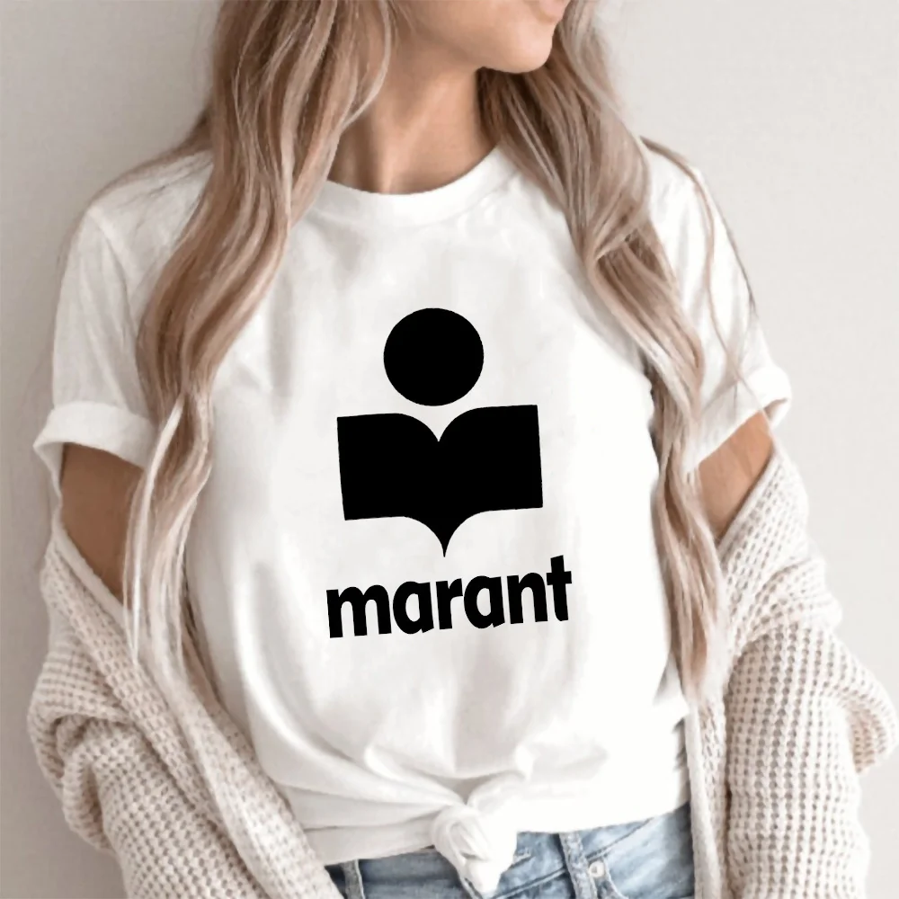 

Marant Femme T-Shirt Women Oversized Cotton Harajuku T Shirt O-neck Causal Tshirts Fashion Brand Loose Tee