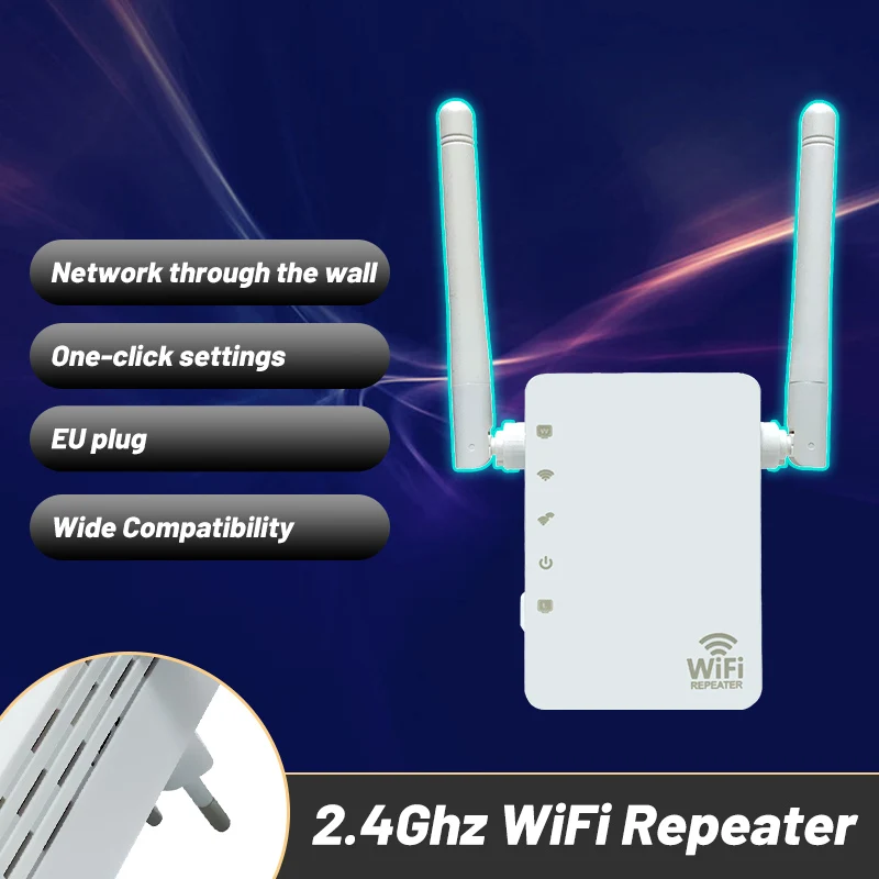 Wiflyer Wifi Repeater 2.4G Router 300Mbps Wireless Router Modem Support 32 Users Wi-fi Extender 2 Antenna VPN Setup images - 6