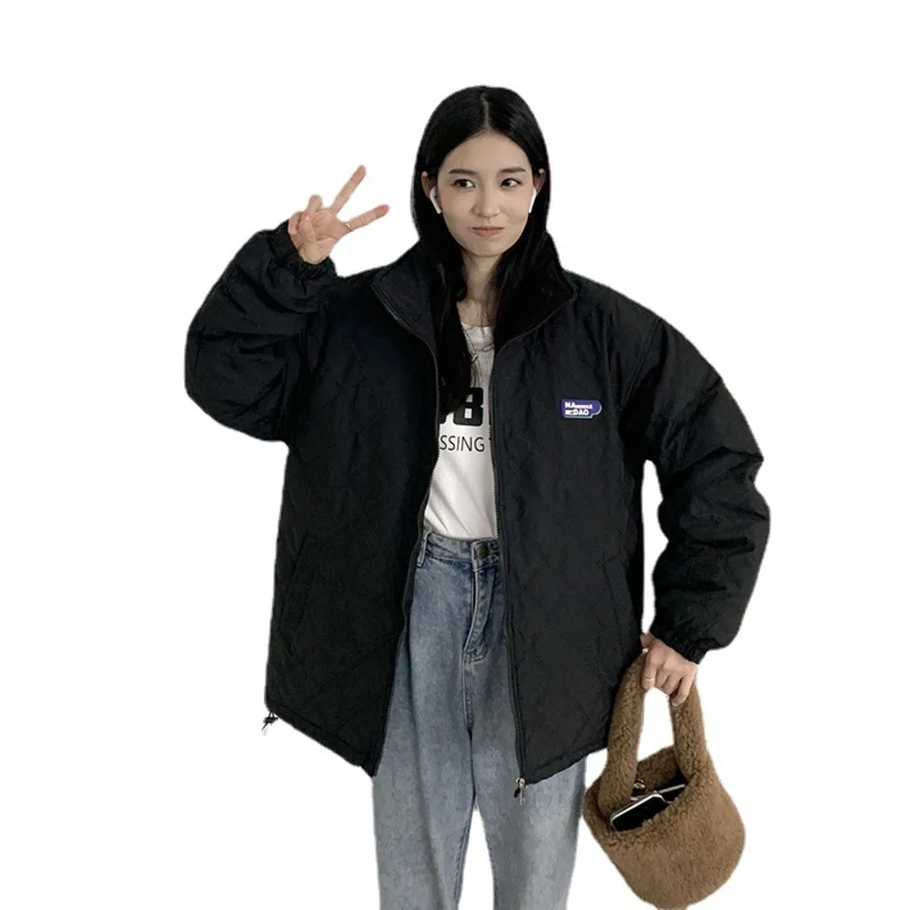 2022 New embossed down Women's short fashion loose collar light Women's