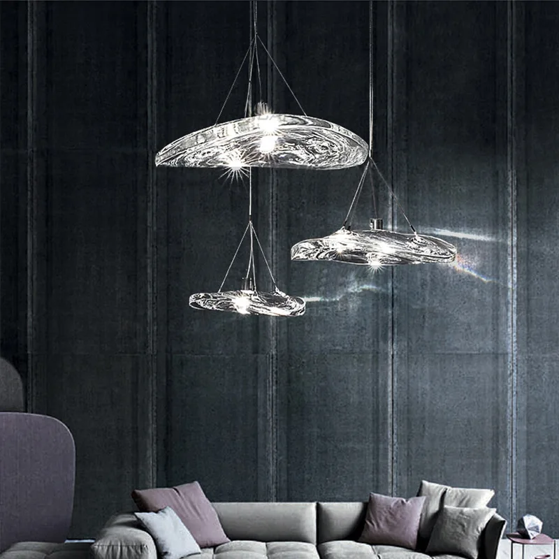

New Italian glass pendant light dining room bedroom bedside bar table lamp glass crystal creative decorative lamp LED lamp