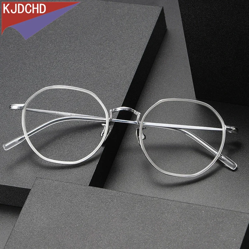 2024 ацетатная титановая оправа для очков мужчин и женщин винтажные круглые