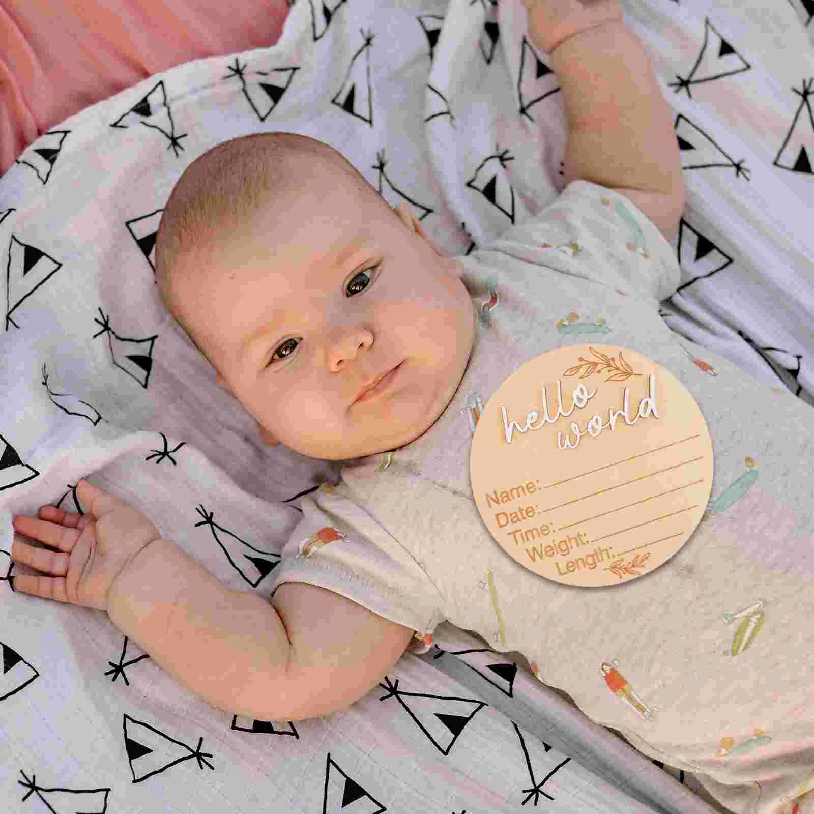 2 шт. памятная табличка для новорожденных доски объявлений детские деревянные